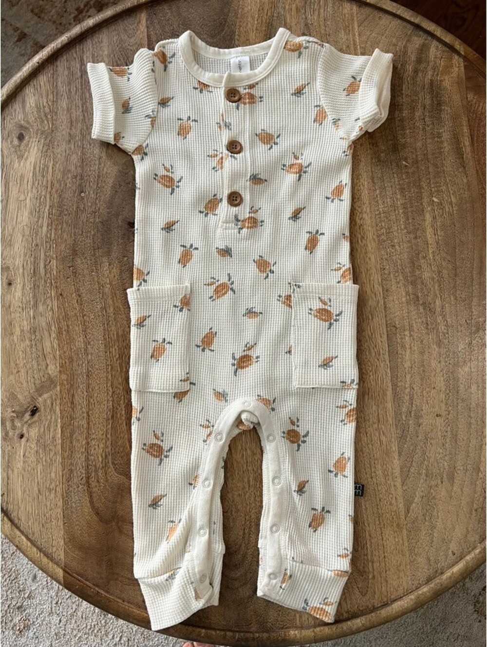 Modern Moments Sea Turtles Thermal Romper Boy's Size 12 mos Summer Beachy